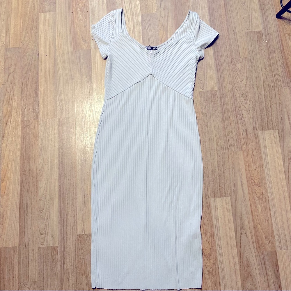 Sexy ZARA grey bodycon dress NWOT
